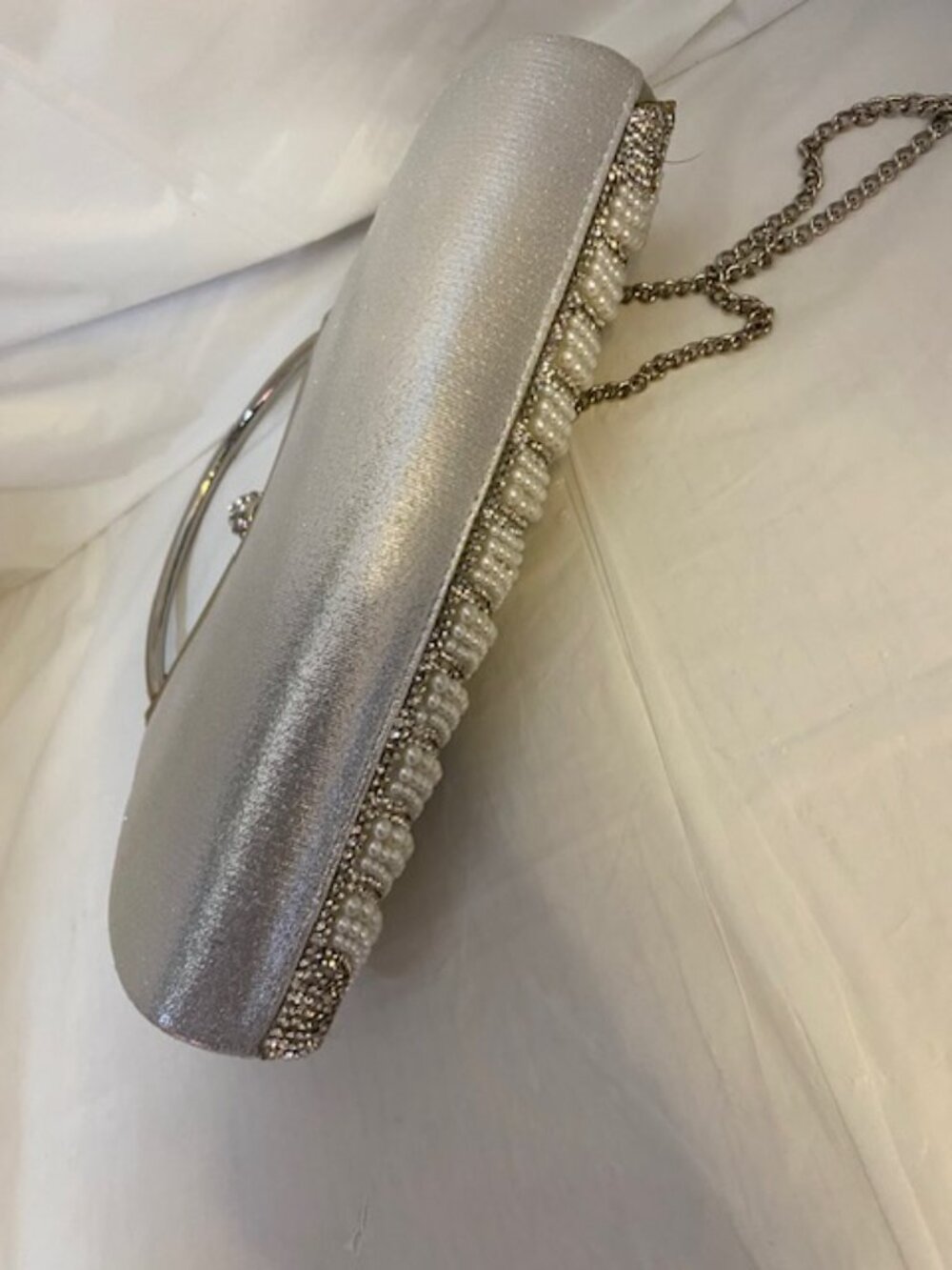 D'Margeaux Faux-Pearl Bag/Evening Clutch Party Bag - Picture 5 of 8